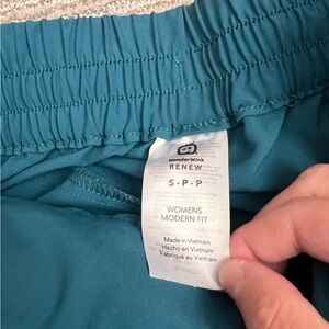 Carribean blue jogger scrubs pants size small— Wonderwink renew